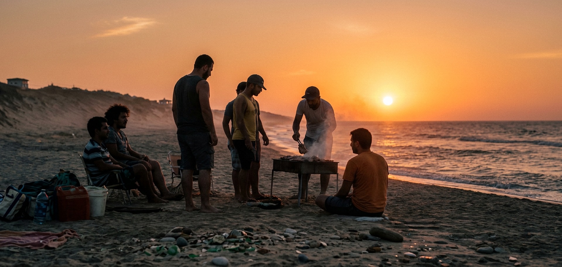 Sunset barbecue on the Egyptian North Coast